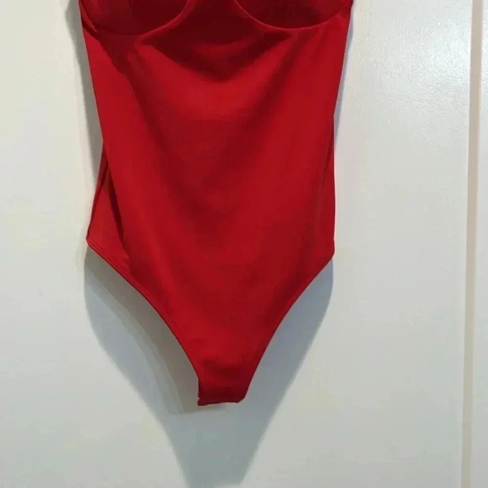 Express Body Contour red body suit sizee XS. In perfect condition! - Picture 7 of 13
